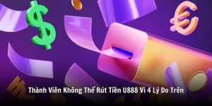 Thành Viên Không Thể Rút Tiền U888 Vì 4 Lý Do Trên